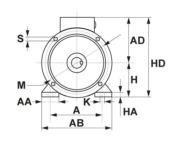 Electric motor 4AL3 802-4